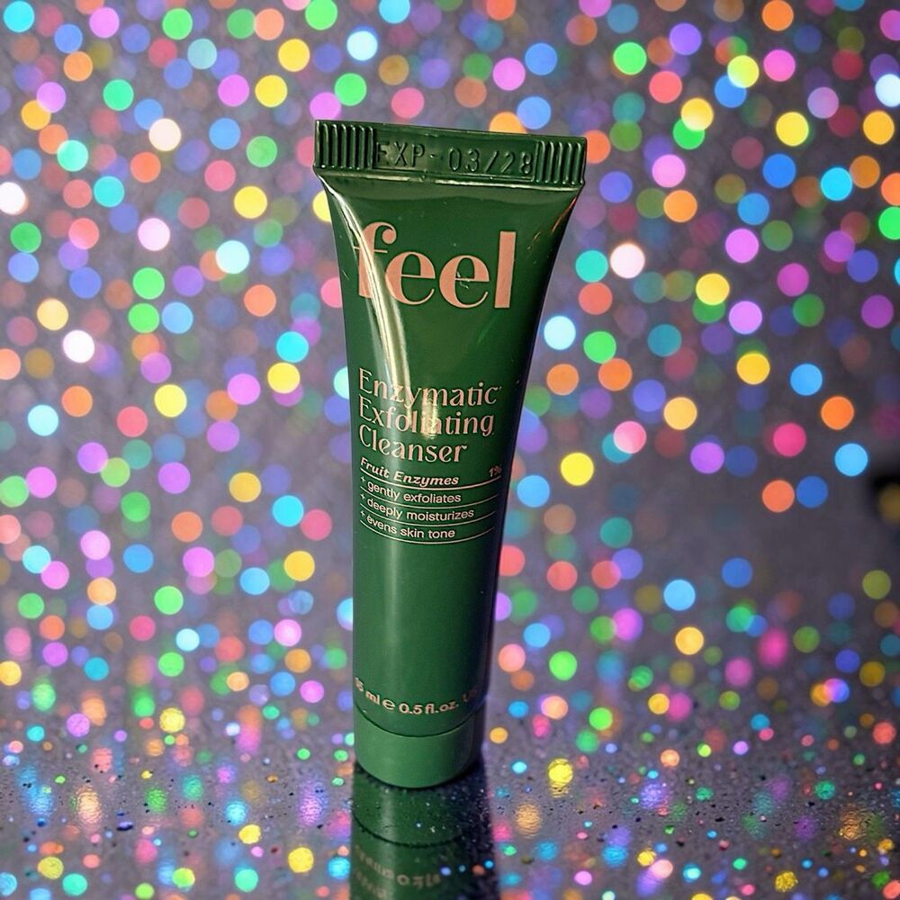 FEEL BEAUTY Enzymatic Exfoliating Cleanser 15 ML 0.5 FL OZ NWOB & Sealed